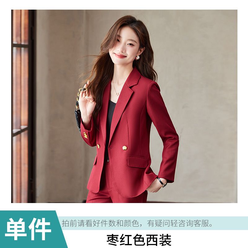 High quality fashion women's sports jacket business Tailcoat women's formal Blazer and trousers two-piece suit