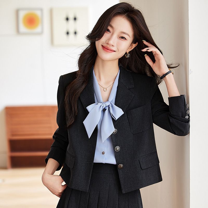 New women's 2 piece set long-sleeved professional formal fashion Clothing hot Sales Coat office suit blazer dress for ladies