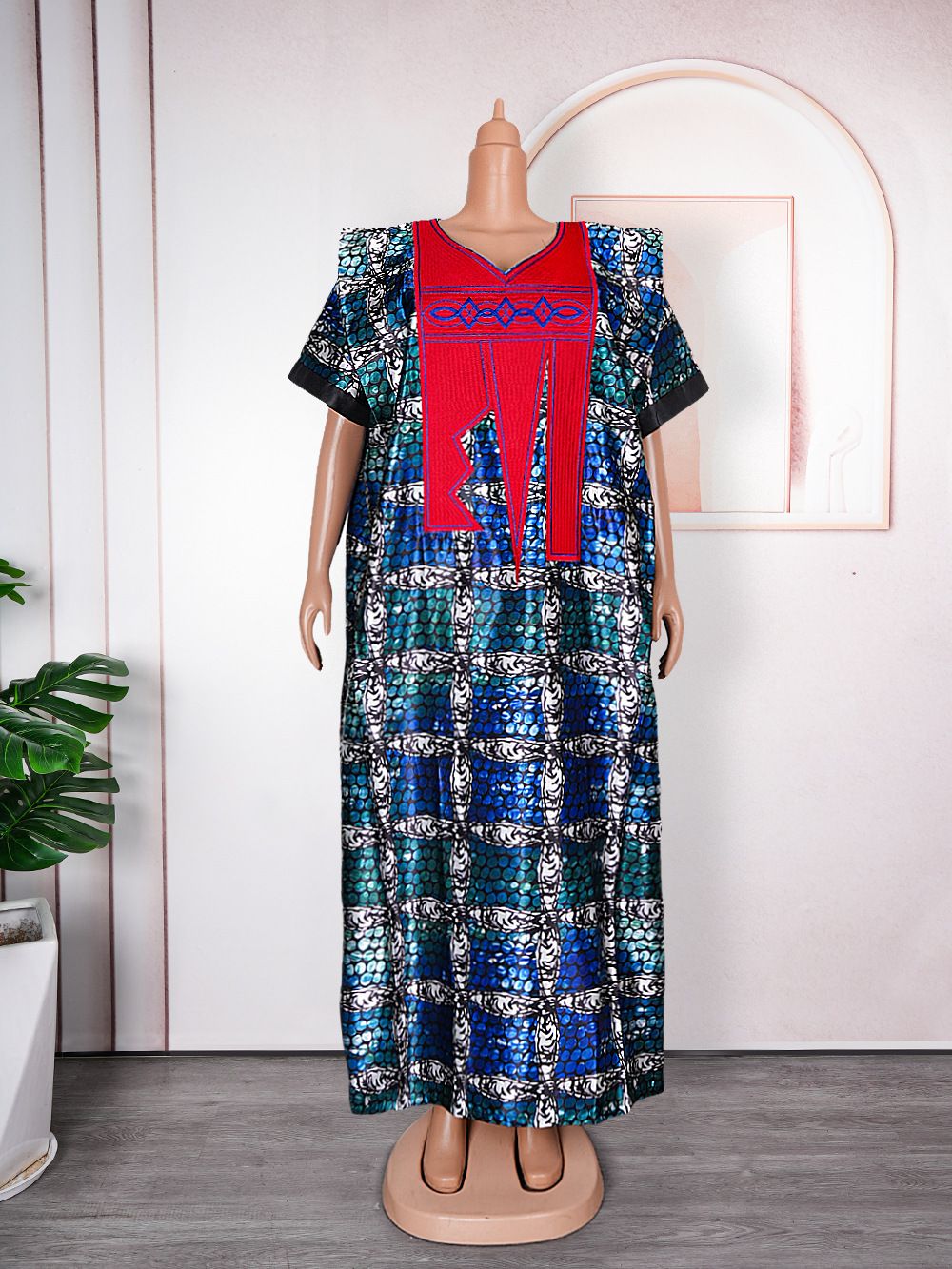 Dashiki Traditional Africa Clothes Ankara Outfits Evening Gown With Headtie Muslim Woman Boubou