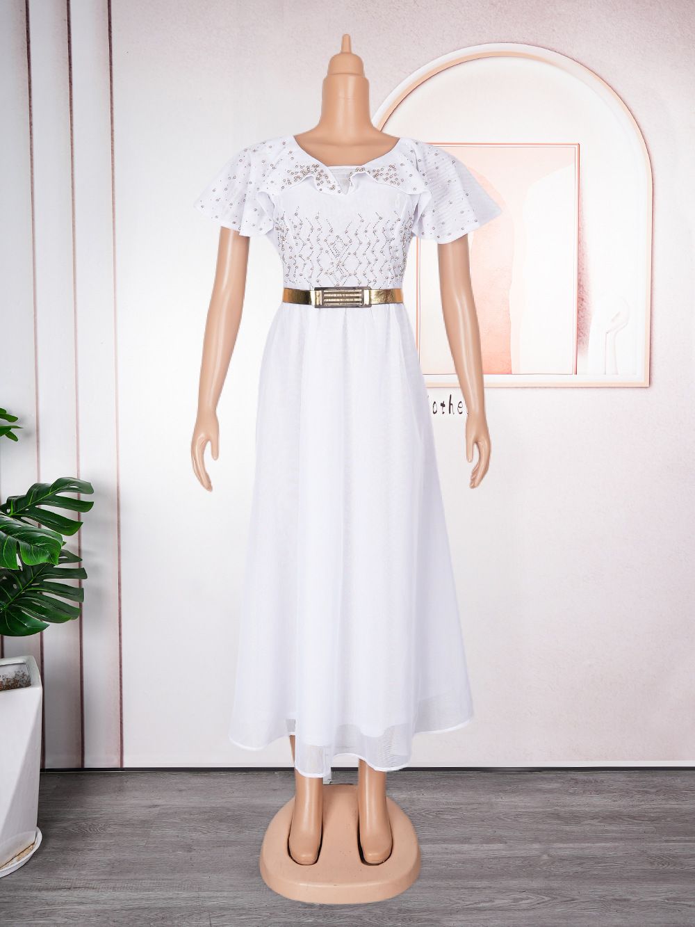 Plus Size African Wedding Party Dresses for Women New Dashiki Ankara Evening Gown Elegant Turkey Outfit Robe Africa Clothes