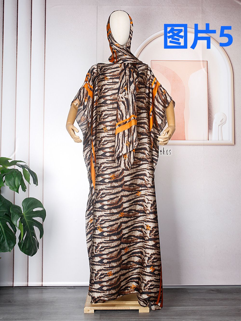 Print Casual Women Summer Long Maxi Dress Beachwear 100% Cotton Plus Size V- Neck Dresses For Women