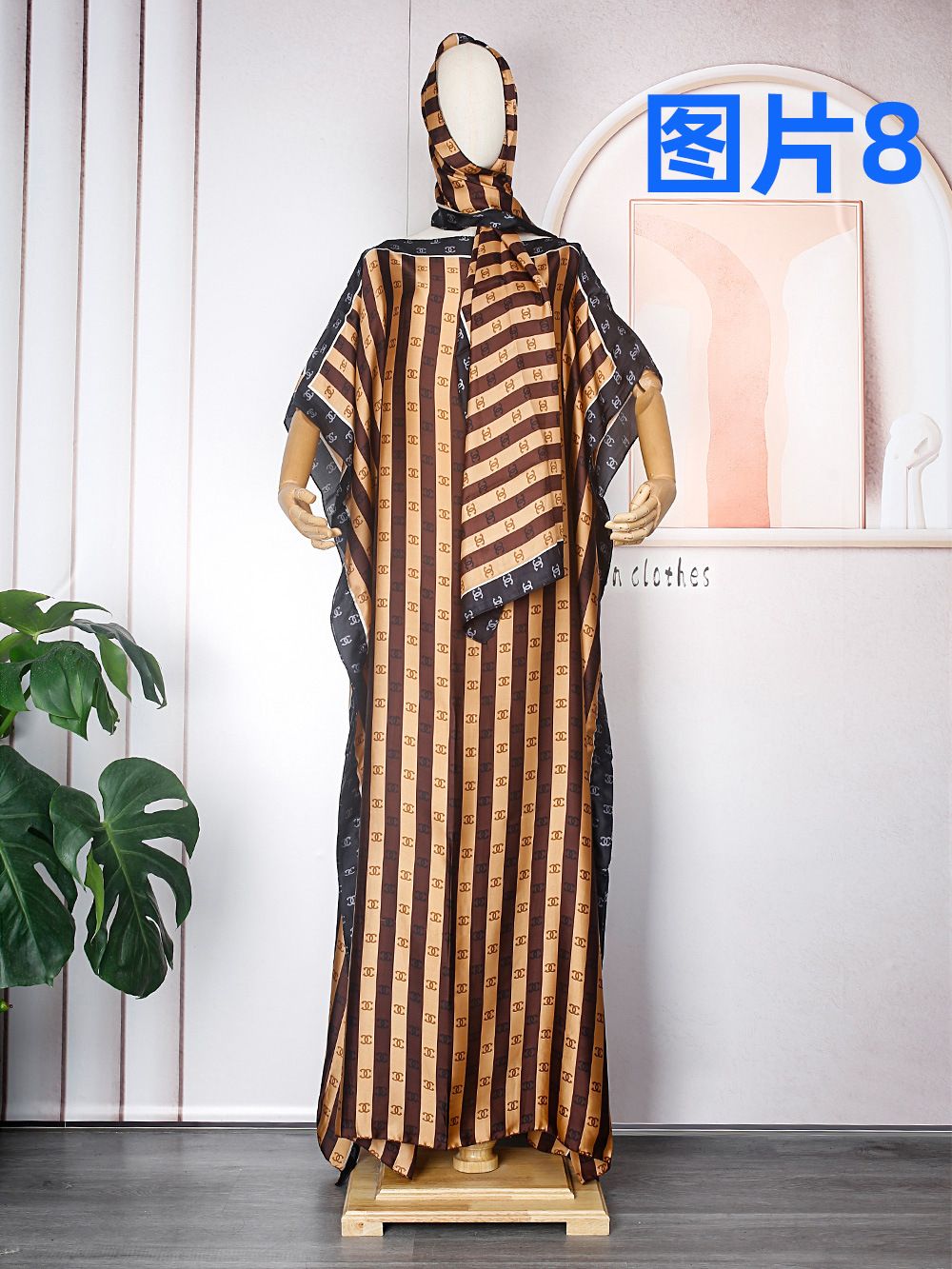 Print Casual Women Summer Long Maxi Dress Beachwear 100% Cotton Plus Size V- Neck Dresses For Women