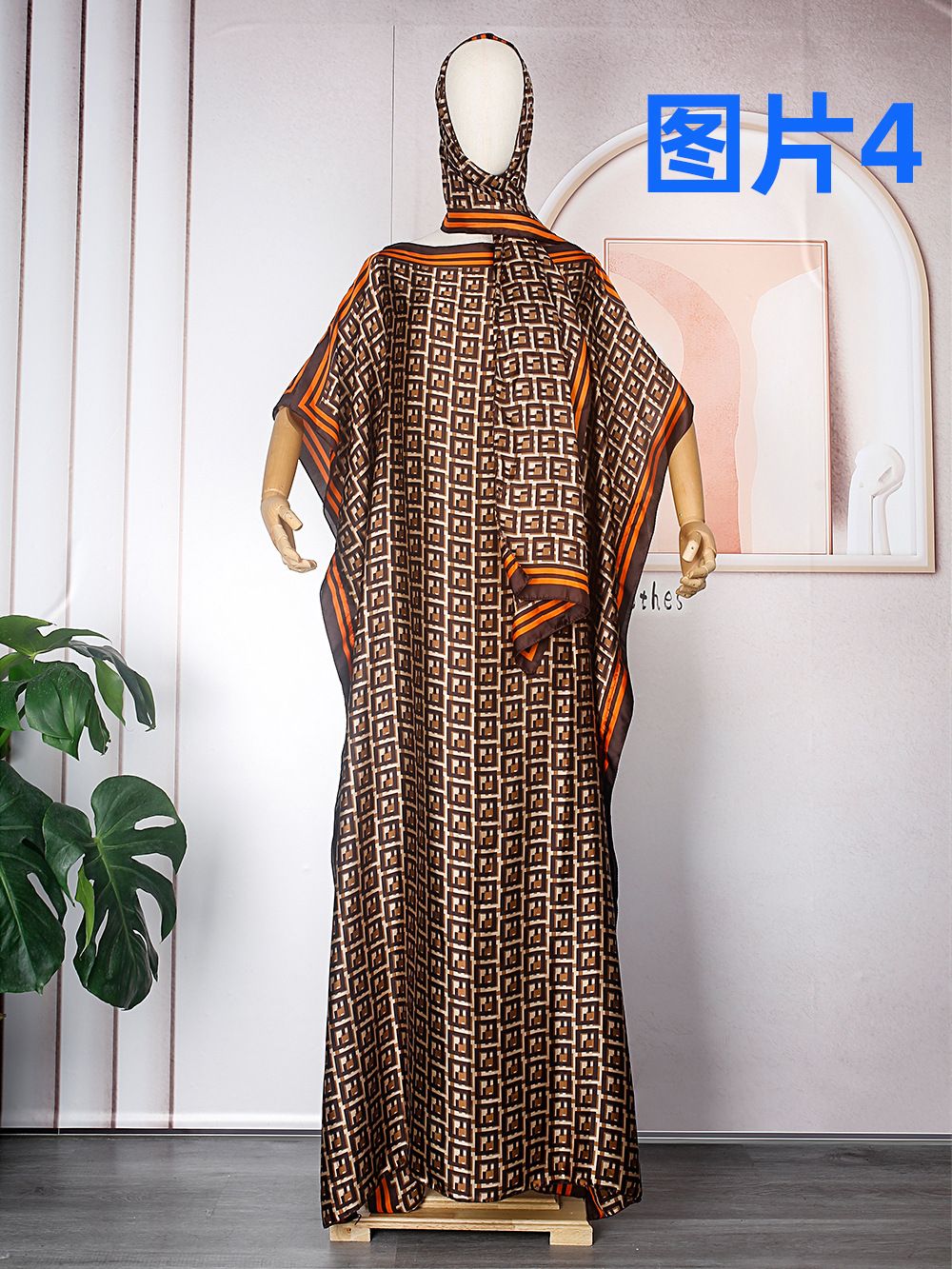 Print Casual Women Summer Long Maxi Dress Beachwear 100% Cotton Plus Size V- Neck Dresses For Women