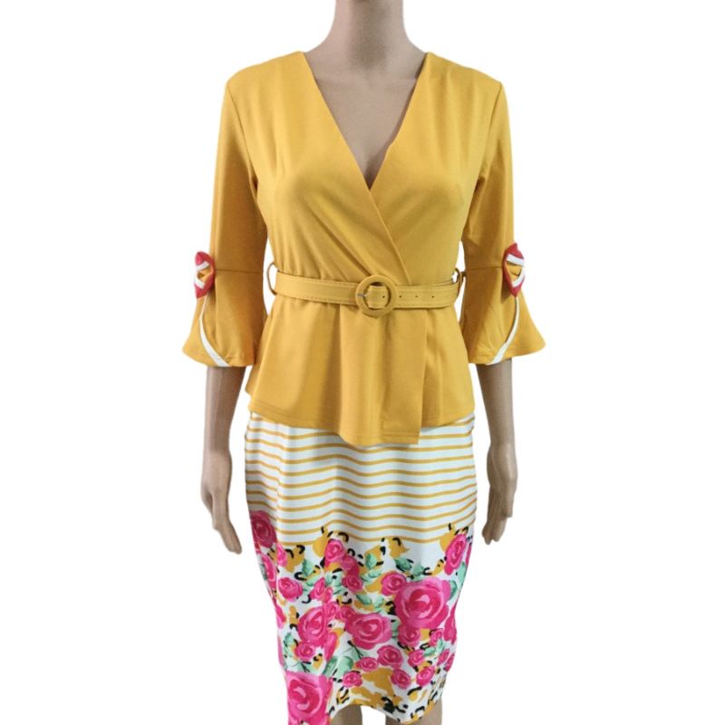 New Arrival African Women Dresses Plus Size African dresses for Curvy Women Seven Sleeve Print Dresses