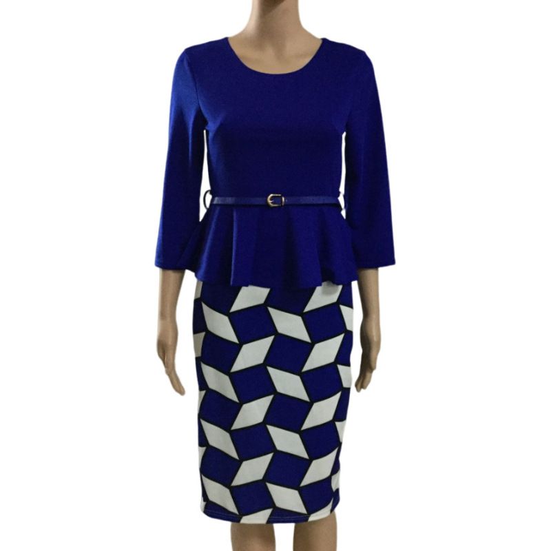 Women Formal Work Hot Sale Elegant Casual Dresses Women Pencil Dress woman fedora set