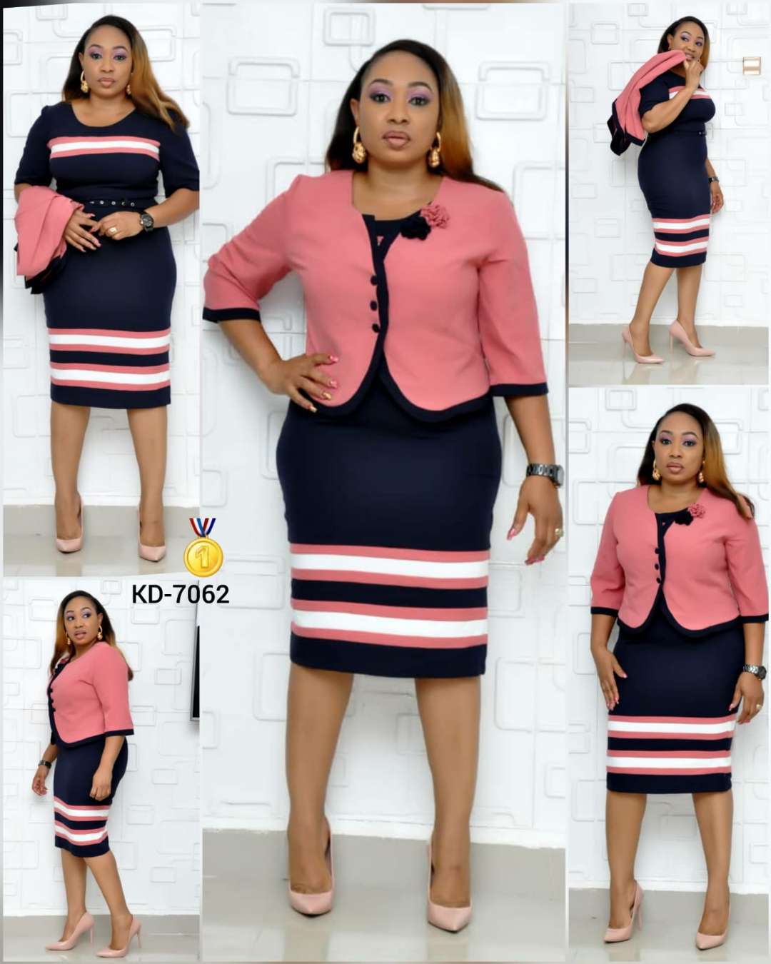 New Fashion Turkey Women Office Dress Elegant Blazer Dress Set African Plus Size Womens Dress