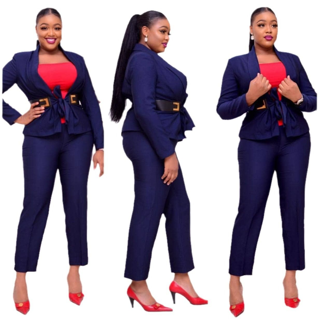 Formal suits and women's evening wear blazer and pants set business suits for office works