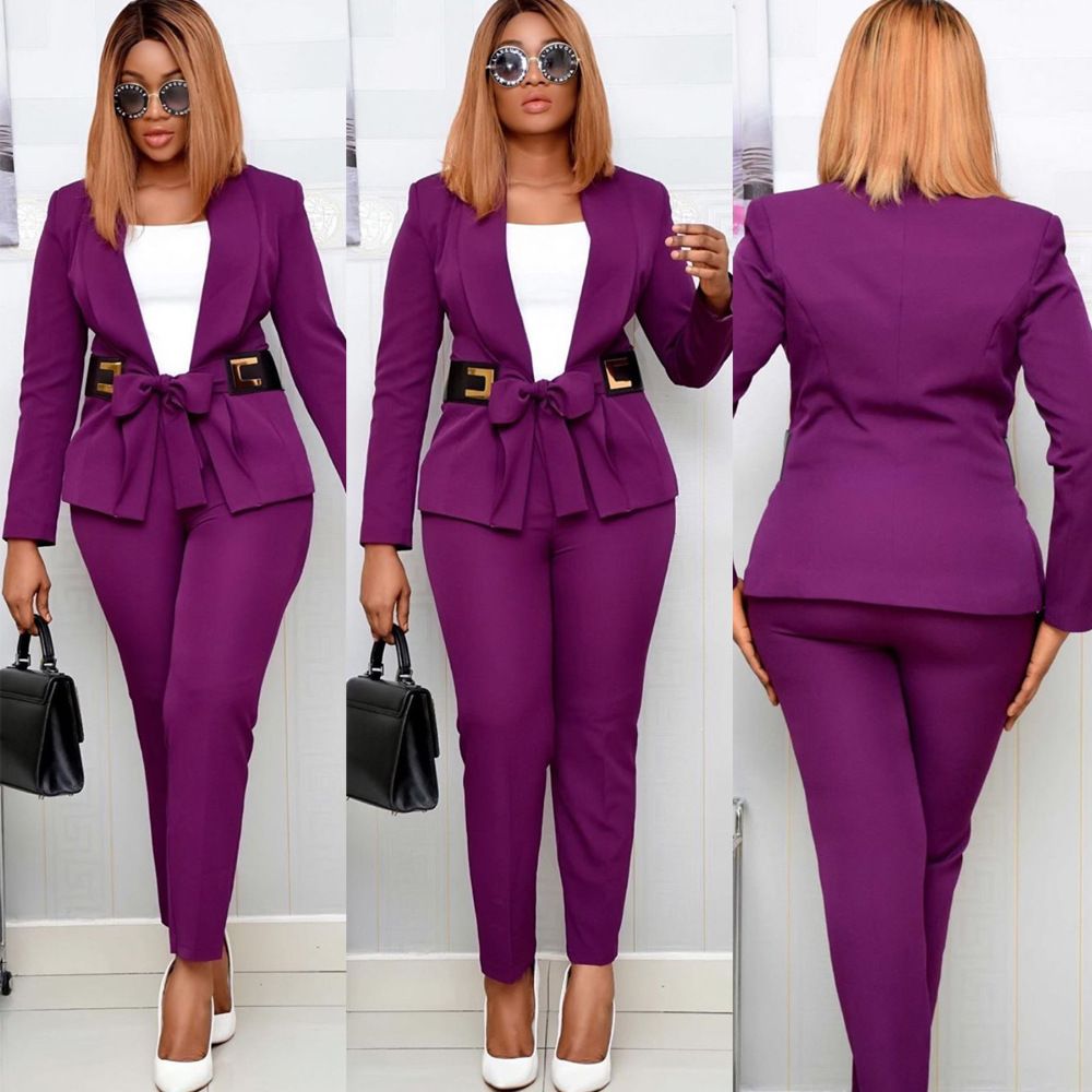 Formal suits and women's evening wear blazer and pants set business suits for office works