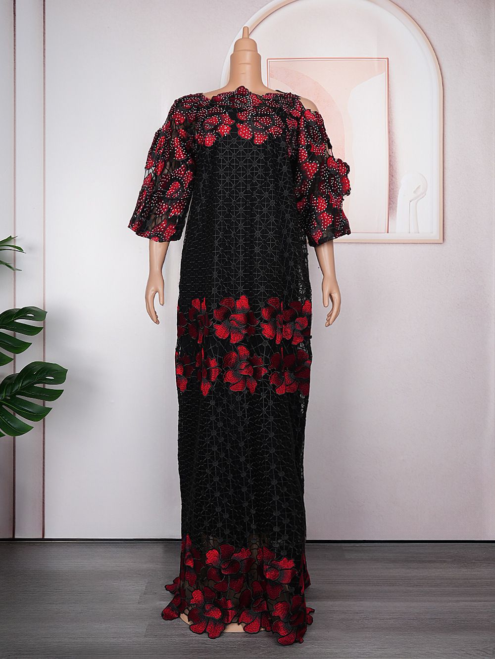 African Women Luxury Lace Dress Set New Design 2 pieces Sets Lady Woman Clothes Robe Femme