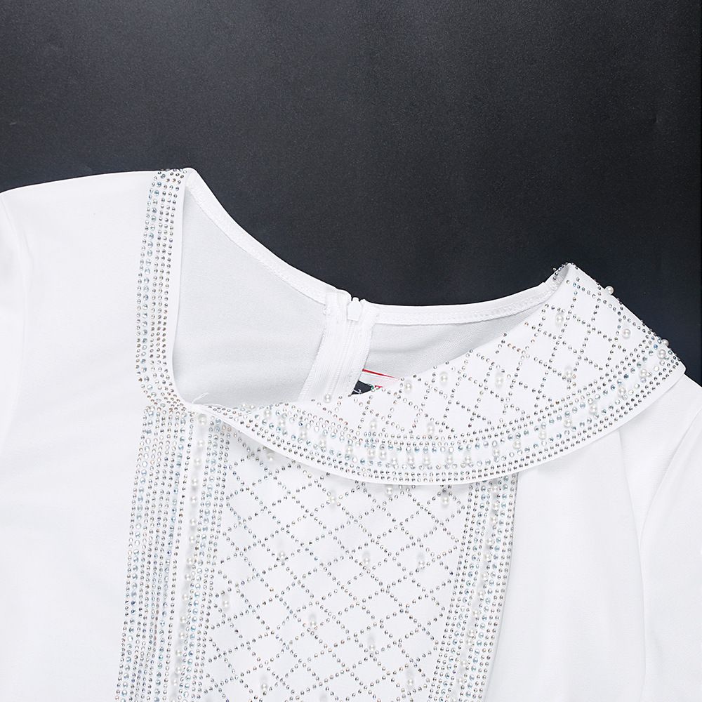 High Quality Fashion Design Wrapped Chest Jacquard Puff Sleeve Dress Banquet Party Gowns For Women Evening Dresses