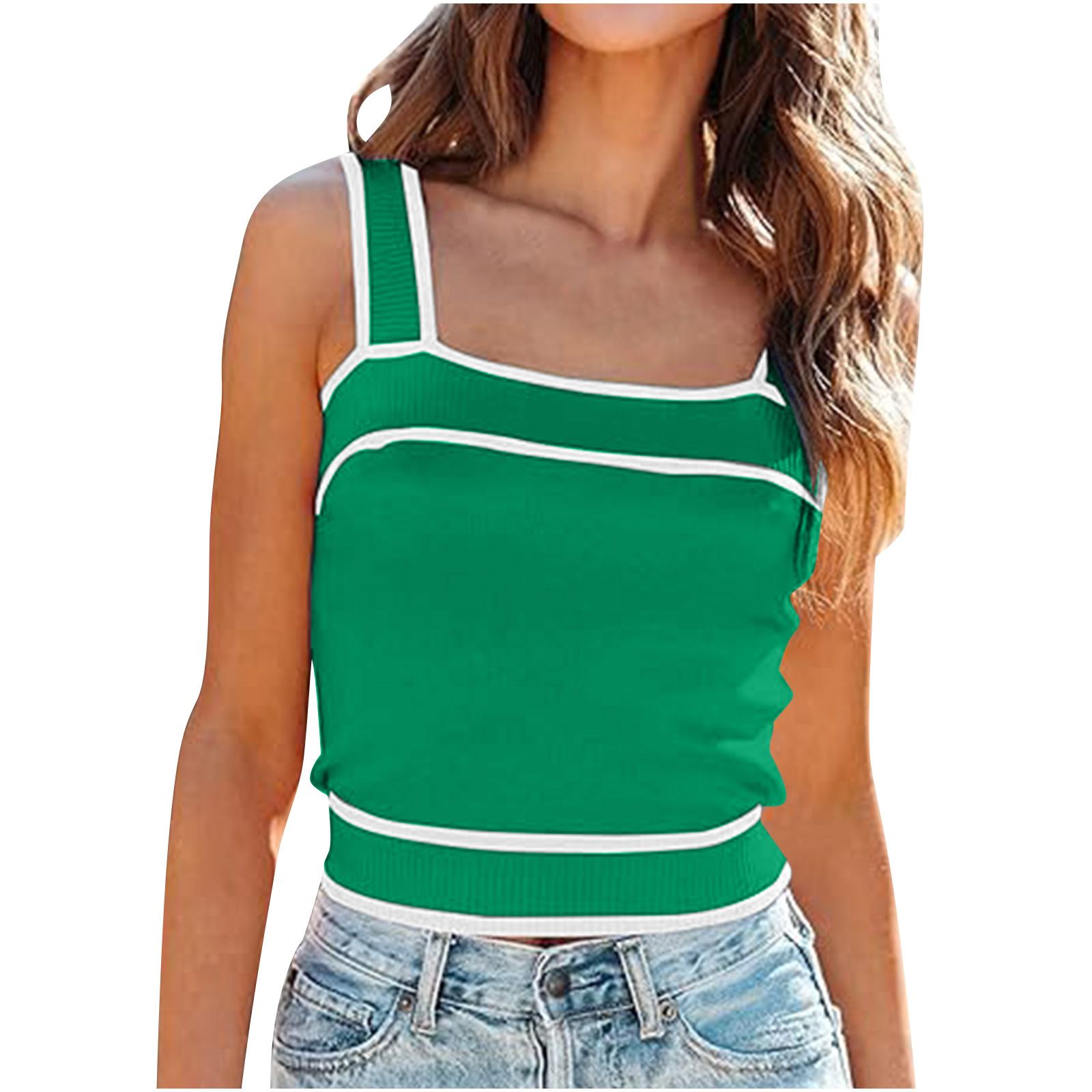 Custom women sweater knit vest Tank Tops girl short knitwear ladies vests camisole Knit Top sweater vest