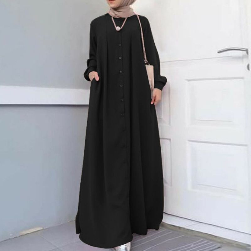 Malaysia Latest Abaya Women Traditional Muslim Clothing High Waist slim Abaya Dubai Women Muslim Dress