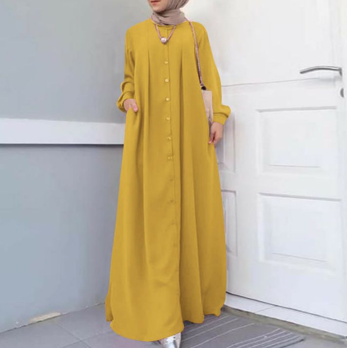Malaysia Latest Abaya Women Traditional Muslim Clothing High Waist slim Abaya Dubai Women Muslim Dress