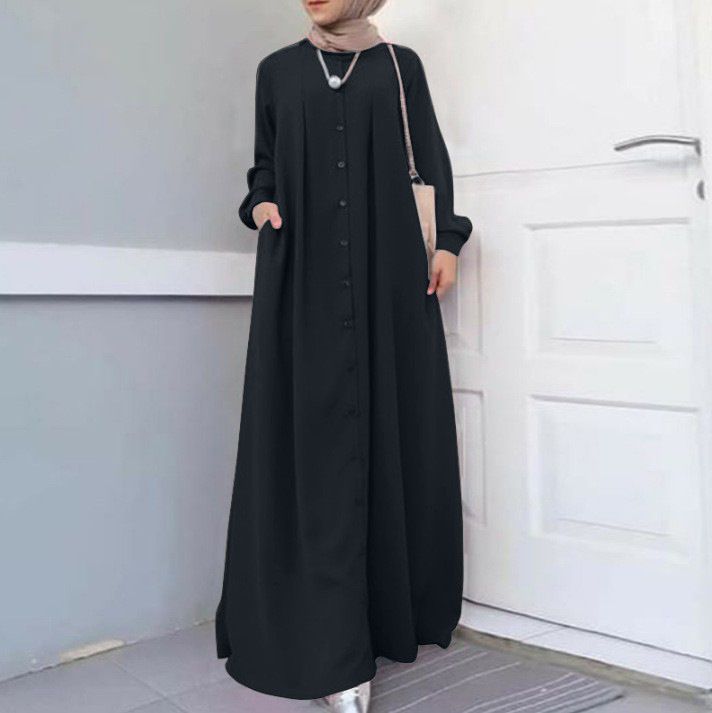 Malaysia Latest Abaya Women Traditional Muslim Clothing High Waist slim Abaya Dubai Women Muslim Dress