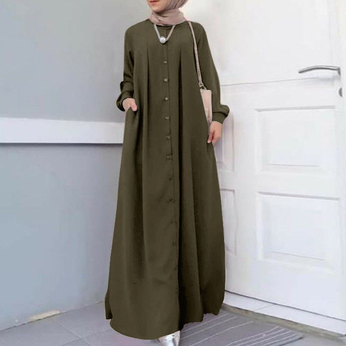 Malaysia Latest Abaya Women Traditional Muslim Clothing High Waist slim Abaya Dubai Women Muslim Dress