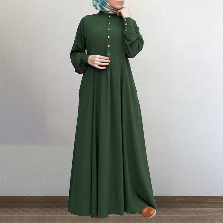 Plus-size Modest Church Islam Kaftan Chiffon Satin Hijab Jilbab Khimar Afghani Dubai Women Maxi Long Abaya Muslim Dress
