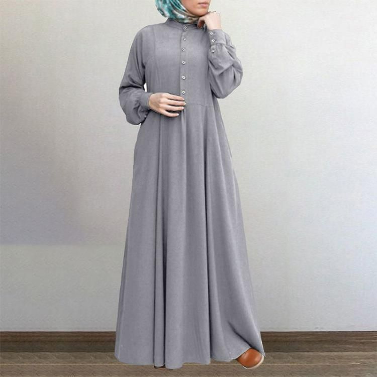 Plus-size Modest Church Islam Kaftan Chiffon Satin Hijab Jilbab Khimar Afghani Dubai Women Maxi Long Abaya Muslim Dress