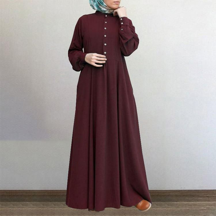 Plus-size Modest Church Islam Kaftan Chiffon Satin Hijab Jilbab Khimar Afghani Dubai Women Maxi Long Abaya Muslim Dress