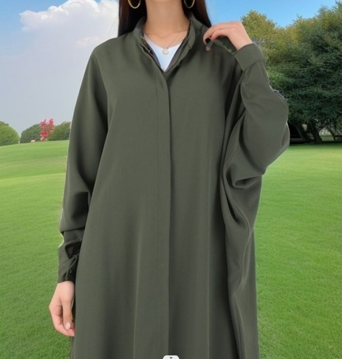 Muslim Abaya Clothing Muslim Fashion Bat Sleeve Long Dress Robe Women Wear Adults Islam Support Two Piece Abaya Set