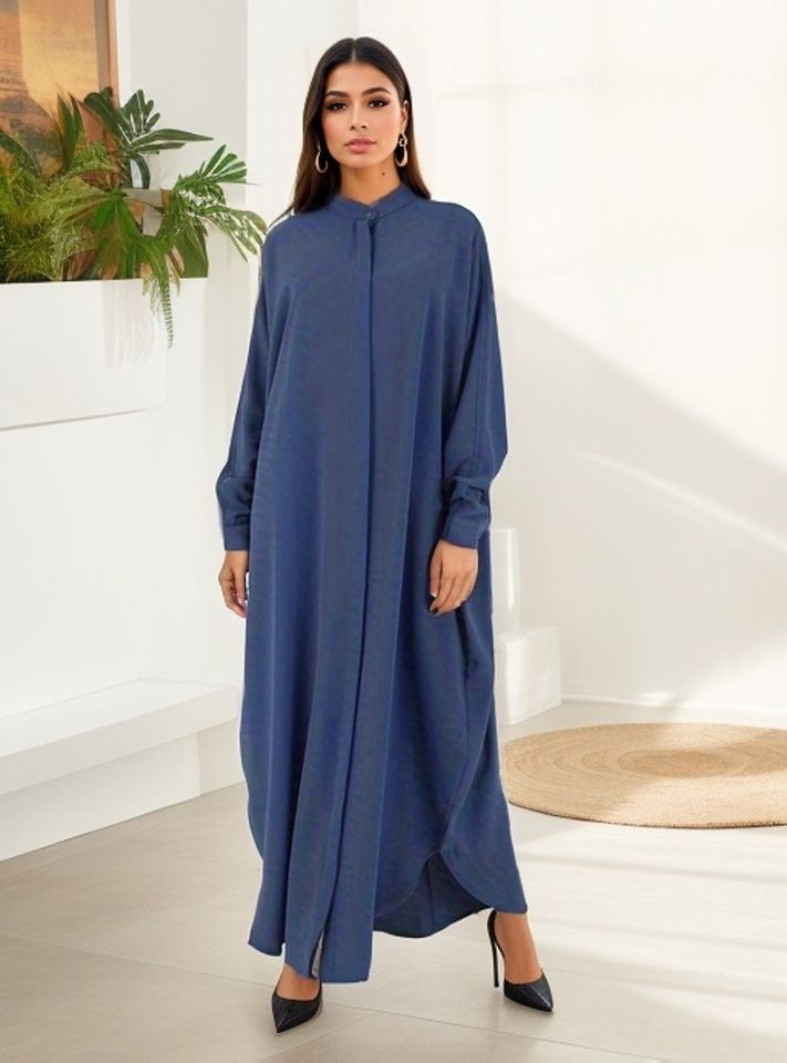 Muslim Abaya Clothing Muslim Fashion Bat Sleeve Long Dress Robe Women Wear Adults Islam Support Two Piece Abaya Set