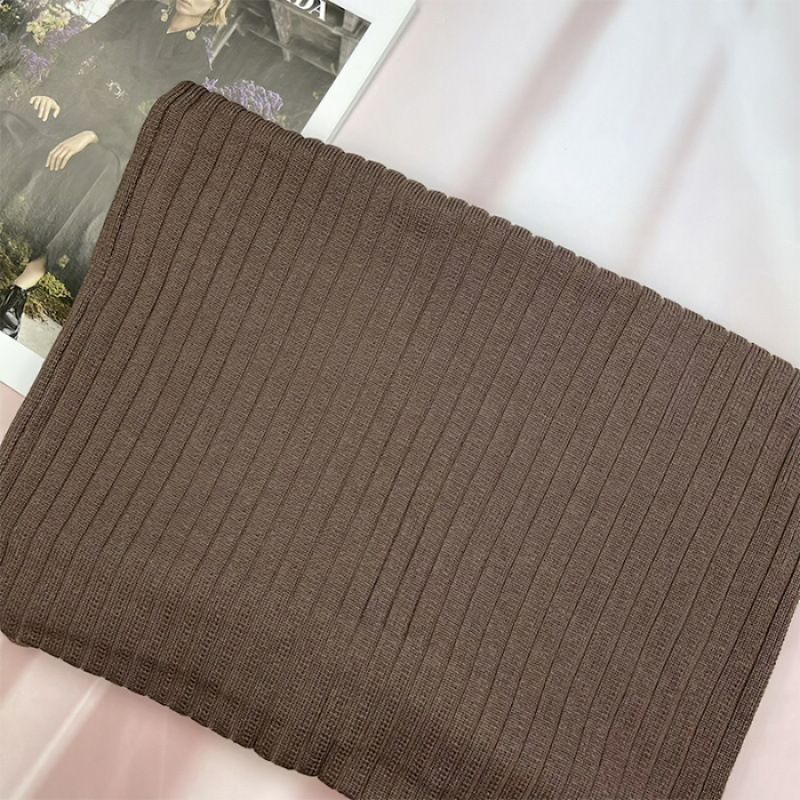 Autumn Winter Knit Pencil Skirt Women High Waist Elastic Skirts Womens Sexy Knitted Split Midi Skirt For Women