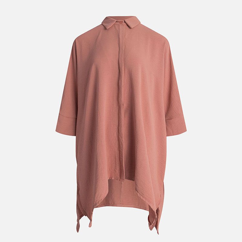 Clothing manufacturer custom Islamic Fashion Top Cotton Elegant plain Muslim Women long sleeve Blouse