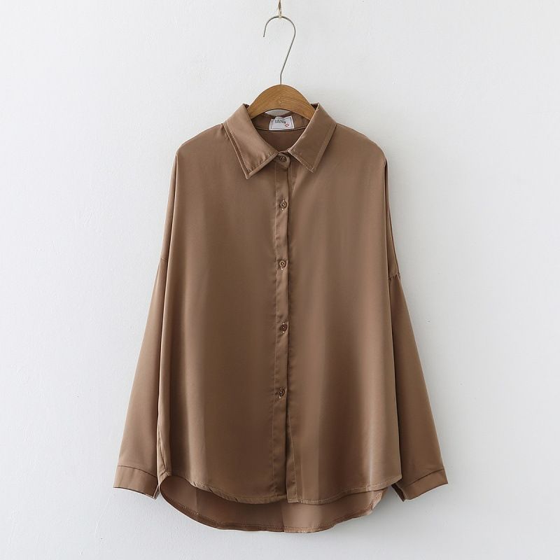 Wholesale Summer Long Sleeve Versatile Solid Color Loose Sun Protection Cardigan Shirt For Women