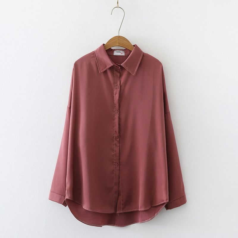 Wholesale Summer Long Sleeve Versatile Solid Color Loose Sun Protection Cardigan Shirt For Women
