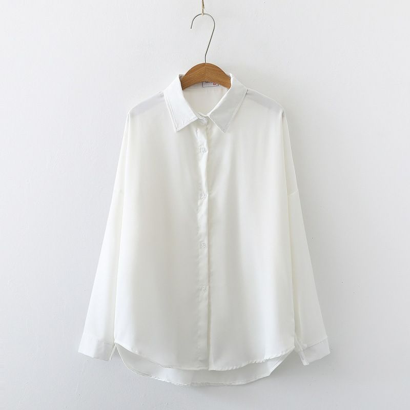 Wholesale Summer Long Sleeve Versatile Solid Color Loose Sun Protection Cardigan Shirt For Women