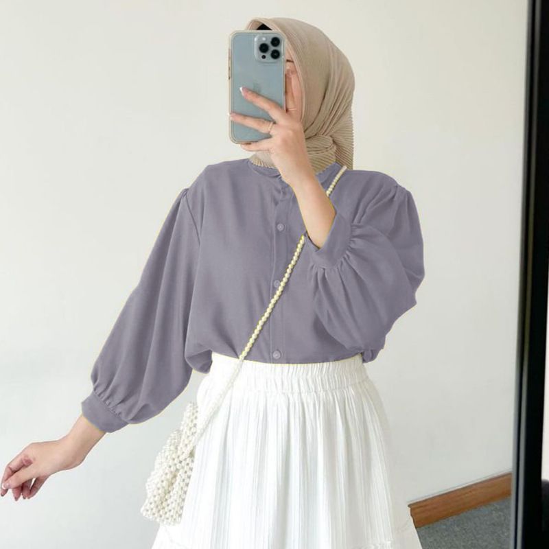 Fall cotton Linen loose Blouse three quarter sleeve casual woman tops fashionable shirts ladies blouses korean clothes