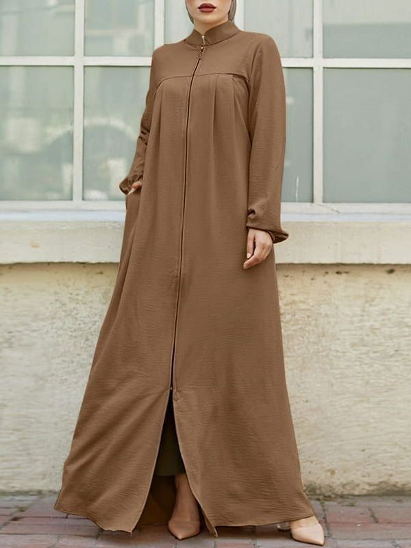 NEW Model Ramadan Prayer Muslim Cotton Abaya Solid Color Women Dubai Turkey Middle East Ladies Hijab Scarf Robe Dress Caftan