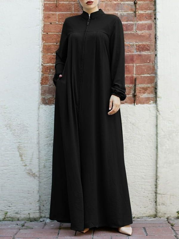 NEW Model Ramadan Prayer Muslim Cotton Abaya Solid Color Women Dubai Turkey Middle East Ladies Hijab Scarf Robe Dress Caftan
