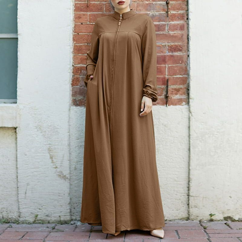 NEW Model Ramadan Prayer Muslim Cotton Abaya Solid Color Women Dubai Turkey Middle East Ladies Hijab Scarf Robe Dress Caftan