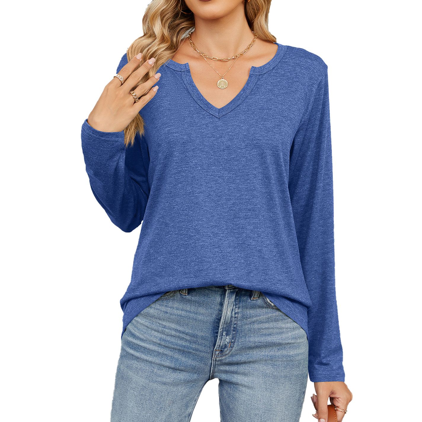 European and American Women's clothing Summer new V-neck Pleated lotus Leaf sleeve Fur ball top Chiffon shirt