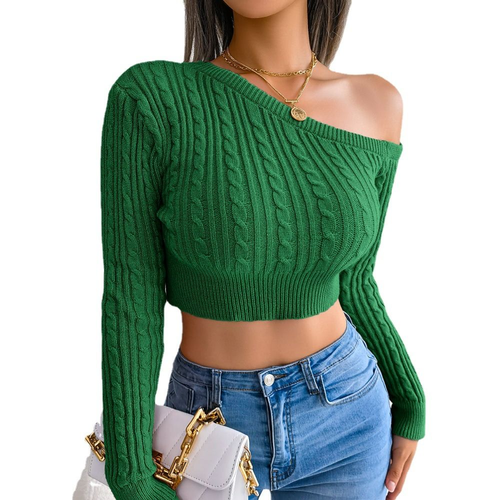 Women's Yoga Sweaters Winter Sublimation Thrift Custom Knitted Winter Woolen Fall Sweaters Cropped Sweater Women