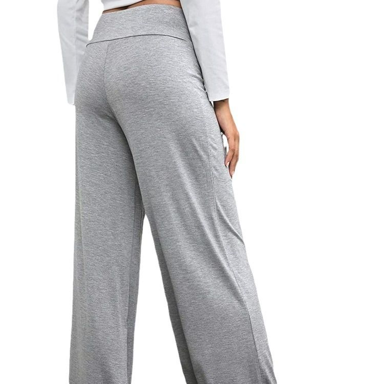 Hot Sale Autumn New Style Casual Ladies Trousers Yoga Pants Quick Drying Wide Leg Pants Women Ladies Casual Pants