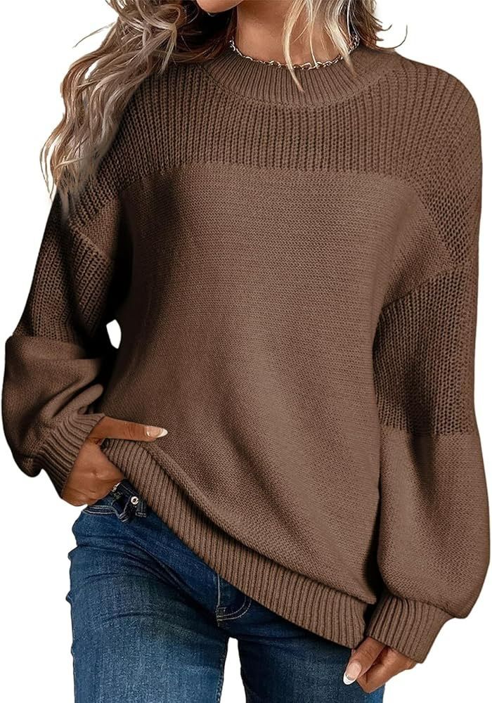 Sweater women's autumn and winter sweater loose solid color plus-size women's wear