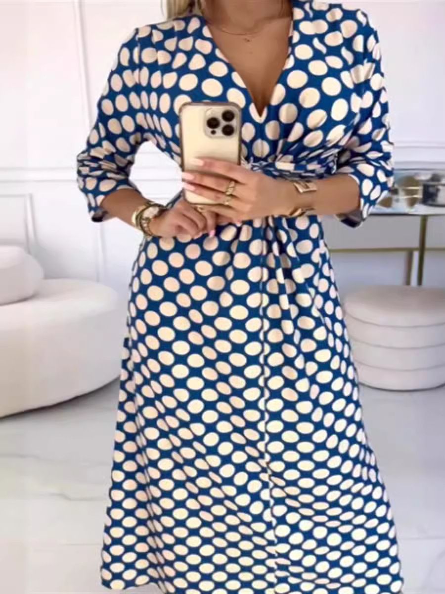 Cotton Print Short Sleeve Leg Side Open Dress Summer Beach Wear Dresses Block Print Long summer Dress