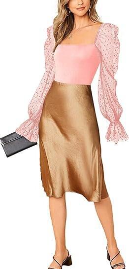 Women Body Suit Tummy Control Shapewear Bodysuit Square Neck Slimming Shapewear Tops Long Sleeve Going Out Outfits