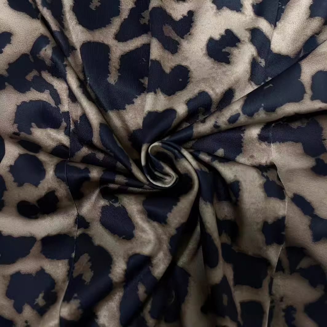 Fashion beautiful suitable official blazer leopard coat for ladies long sleeve printed lapel jacket lady casual suit coat