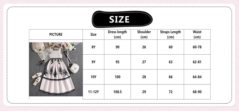 8-12 Years Big Children Clothes Kids Summer Floral Print Sling Dress Teen Girl Dresses Kids Clothing for Party Birthday