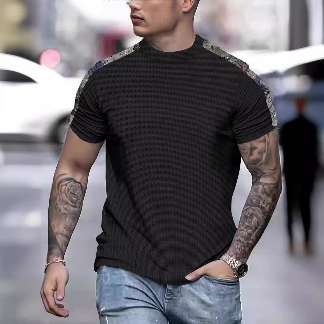 Mens Workout Gym Cotton T-shirts Mens Activewear Sports Fitness T-shirts