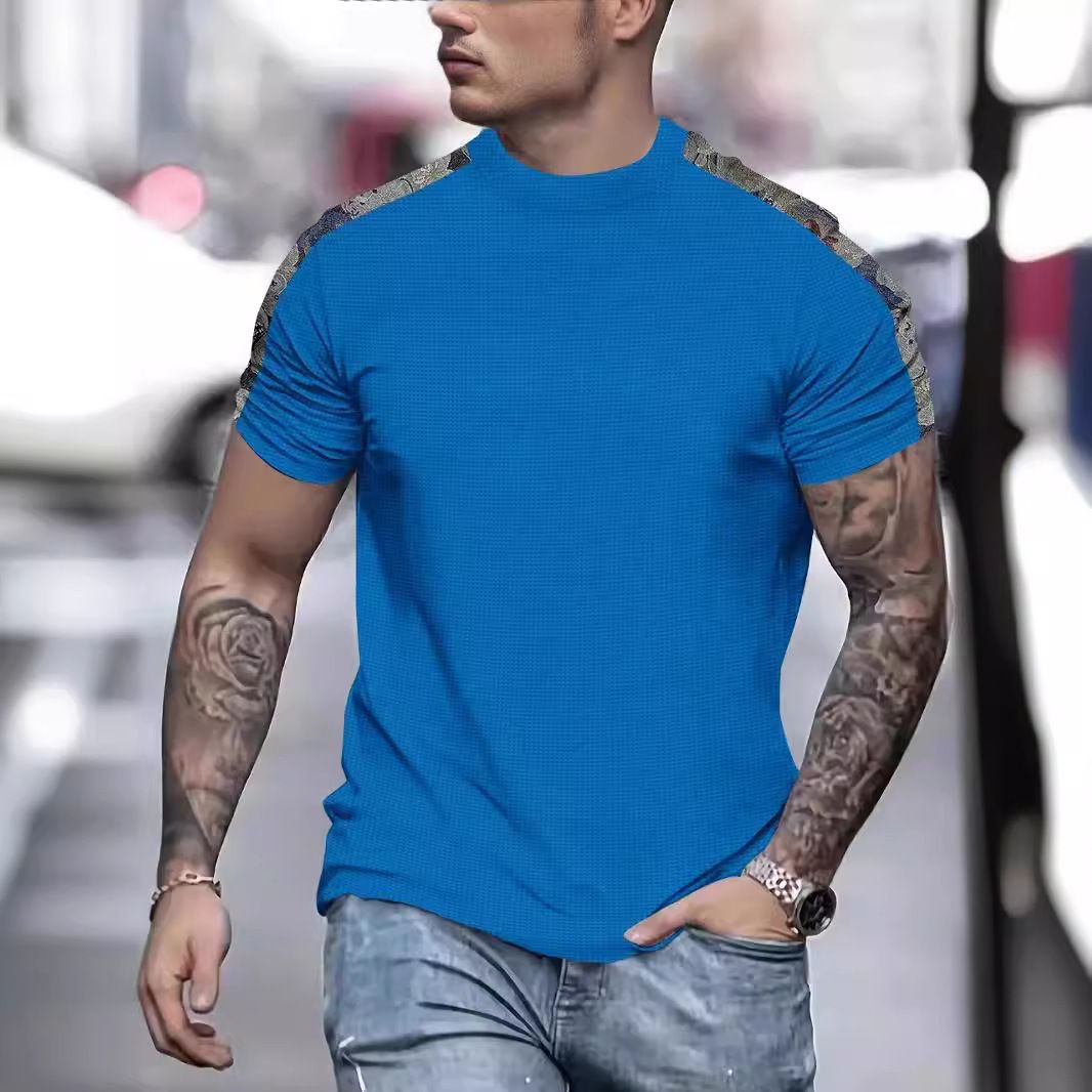 Mens Workout Gym Cotton T-shirts Mens Activewear Sports Fitness T-shirts