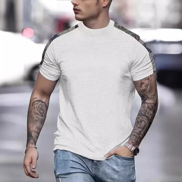 Mens Workout Gym Cotton T-shirts Mens Activewear Sports Fitness T-shirts