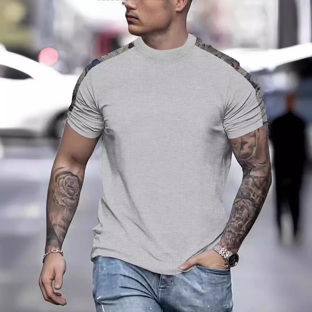 Mens Workout Gym Cotton T-shirts Mens Activewear Sports Fitness T-shirts