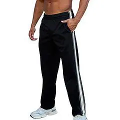 King Mcgreen Star Joggers American New Men Sweatpants Weaving Belt Splicing Casual Pants Sports Fitness Mid Waist Trousers Casual