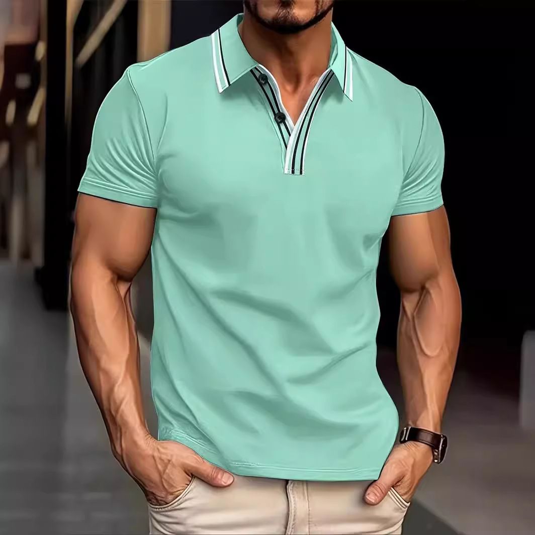 Custom Logo Polo Shirt Cotton Polyester Quick Dry Sport Golf Top Work Uniform Men Polo T-Shirts