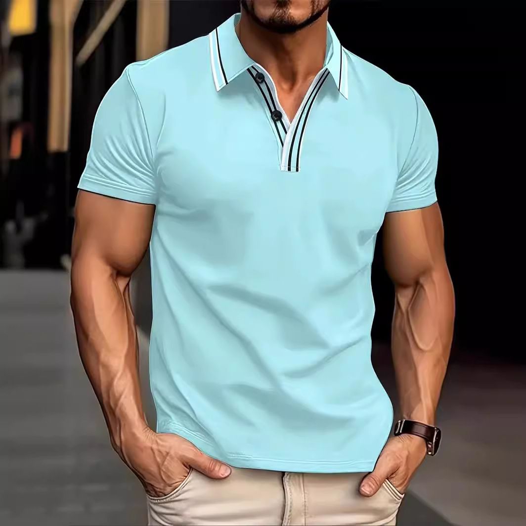 Custom Logo Polo Shirt Cotton Polyester Quick Dry Sport Golf Top Work Uniform Men Polo T-Shirts