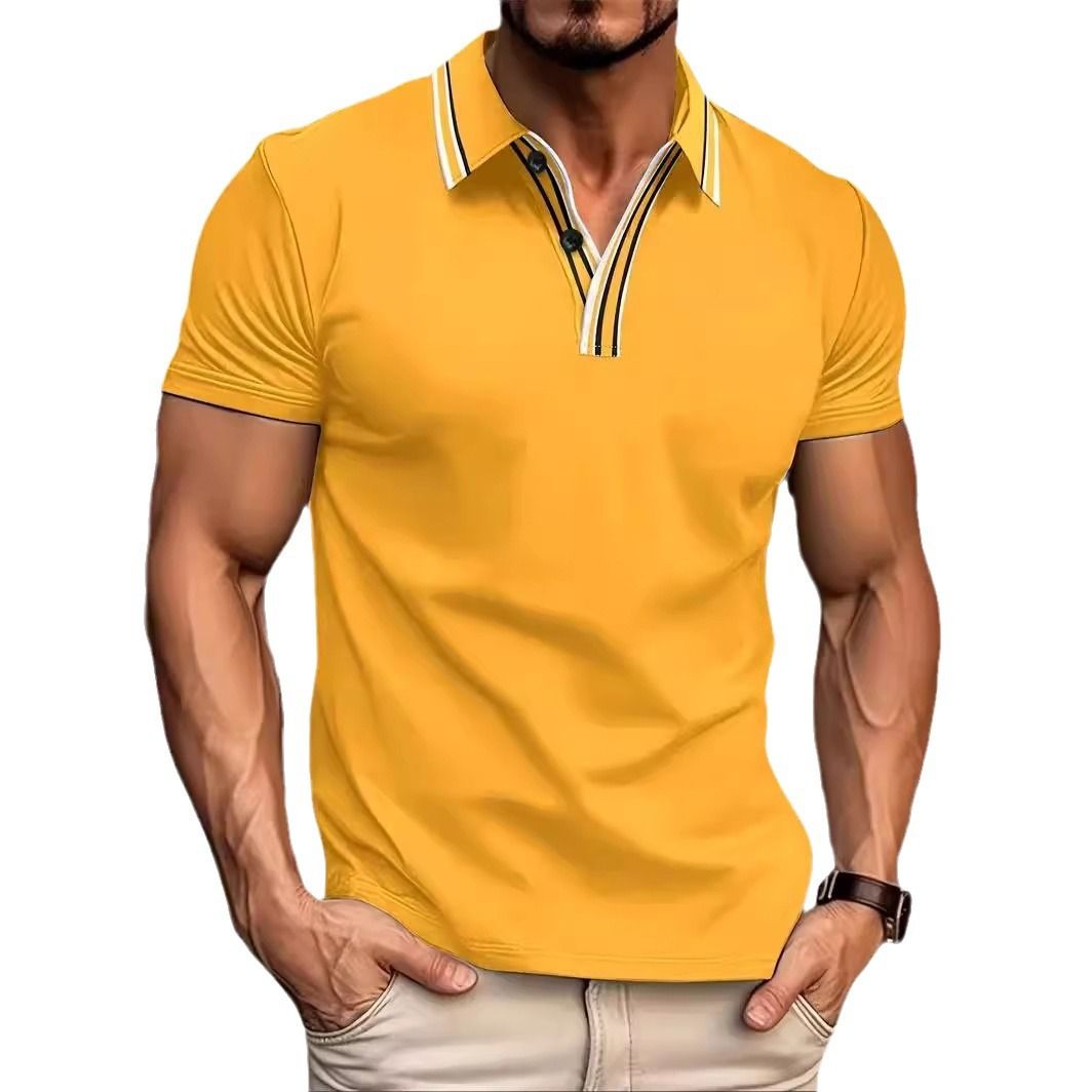 Custom Logo Polo Shirt Cotton Polyester Quick Dry Sport Golf Top Work Uniform Men Polo T-Shirts
