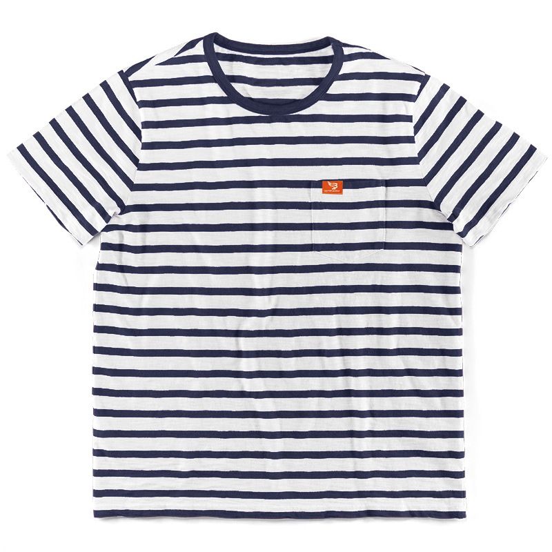 Summer New Hot Selling Men's Short Sleeved Fashion Casual Stripe Top Round Neck T-shirt